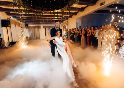 fontanna iskier na ślubie